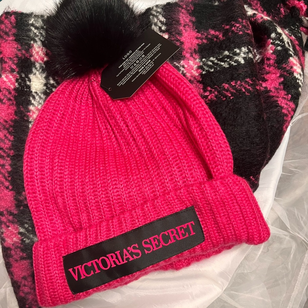 Victoria Secret Beanie and Scarf set